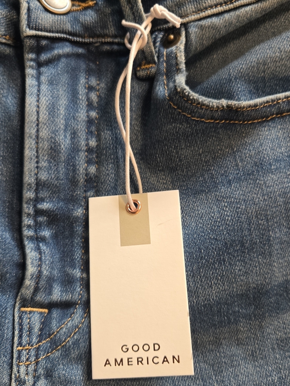 Good American Good Legs Mid-Rise Flare Jeans Indigo1211 Retro Size 6/28 NWT - Picture 14 of 16